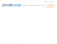 Tablet Screenshot of privateprep.com